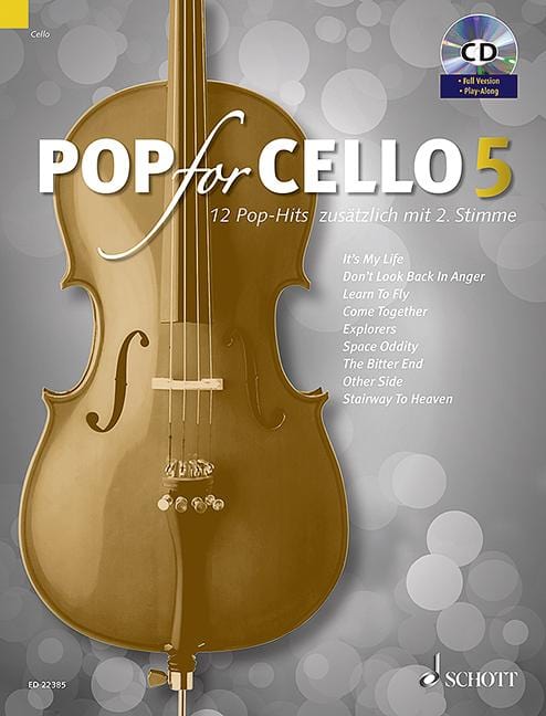 Pop for Cello Band 5 12 Pop-Hits zusätzlich mit 2. Stimme 流行音樂大提琴 流行音樂 大提琴 2把 朔特版 | 小雅音樂 Hsiaoya Music