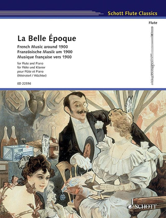 La Belle Époque French Music around 1900 法國 輪唱曲 長笛加鋼琴 朔特版 | 小雅音樂 Hsiaoya Music