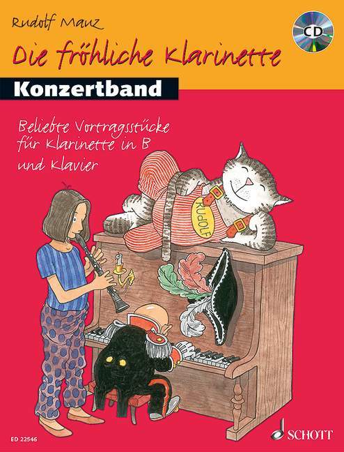 Die fröhliche Klarinette Konzertband 協奏曲 豎笛 1把以上加鋼琴 朔特版 | 小雅音樂 Hsiaoya Music