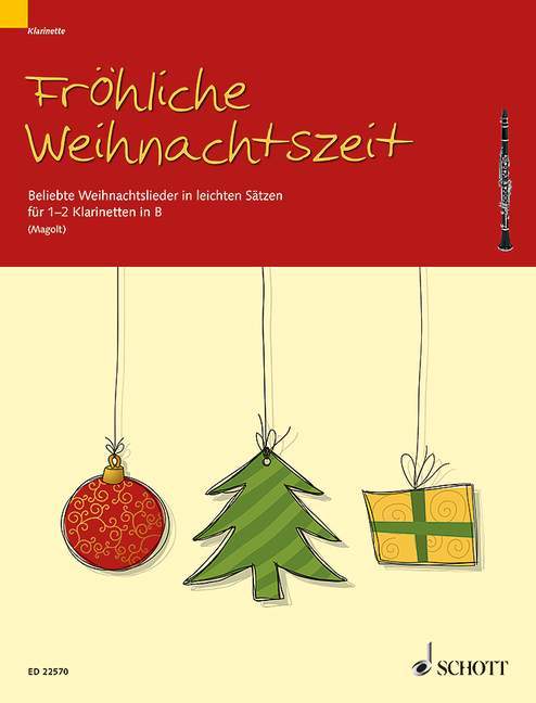 Fröhliche Weihnachtszeit Beloved Christmas songs in easy arrangements 歌 編曲 豎笛 2把 朔特版 | 小雅音樂 Hsiaoya Music
