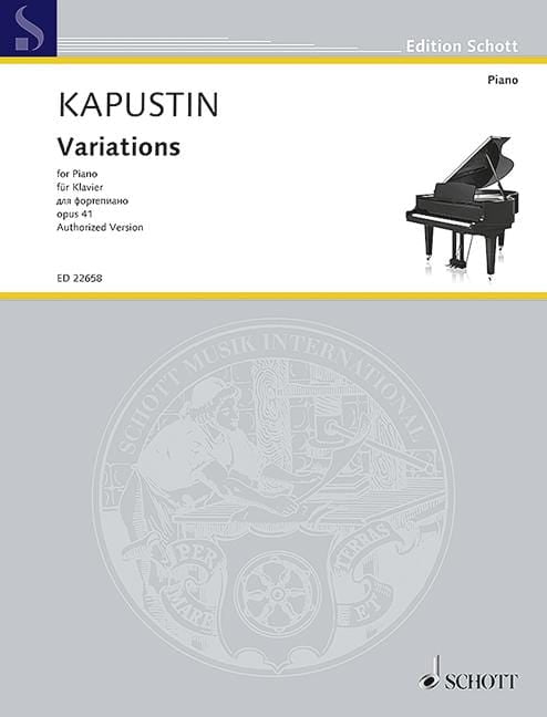Variations op. 41 卡普斯汀．尼古拉 變奏曲 鋼琴獨奏 朔特版 | 小雅音樂 Hsiaoya Music
