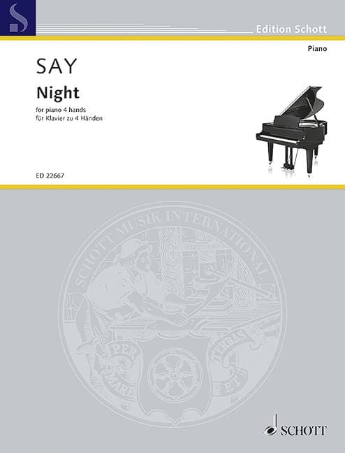 Night op. 68 for piano to 4 hands 賽伊．法佐 鋼琴 4手聯彈(含以上) 朔特版 | 小雅音樂 Hsiaoya Music
