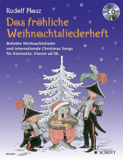 Das fröhliche Weihnachtsliederheft Favourite Christmas songs from Germany and around the world 歌 輪唱曲 豎笛 1把以上加鋼琴 朔特版 | 小雅音樂 Hsiaoya Music