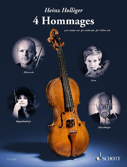 4 Hommages for violin 霍利格 小提琴 小提琴獨奏 朔特版 | 小雅音樂 Hsiaoya Music
