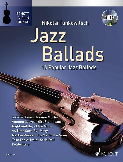 Jazz Ballads 16 Famous Jazz Ballads 爵士音樂敘事曲 爵士音樂敘事曲 小提琴獨奏 朔特版 | 小雅音樂 Hsiaoya Music