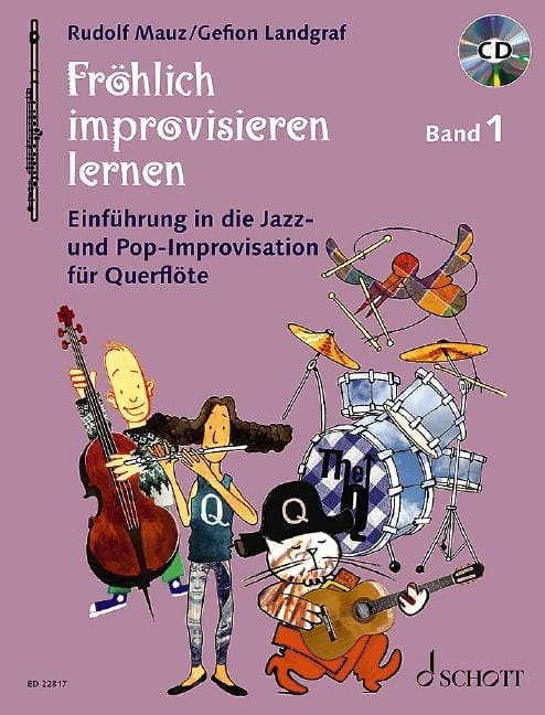 Fröhlich improvisieren lernen Band 1 Einführung in die Jazz- und Pop-Improvisation 爵士音樂 流行音樂即興演奏 長笛獨奏 朔特版 | 小雅音樂 Hsiaoya Music
