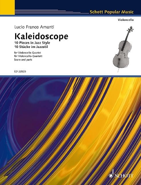 Kaleidoscope 10 Pieces in Jazz Style for Violoncello Quartet 小品爵士音樂風格大提琴四重奏 大提琴 3把以上 朔特版 | 小雅音樂 Hsiaoya Music