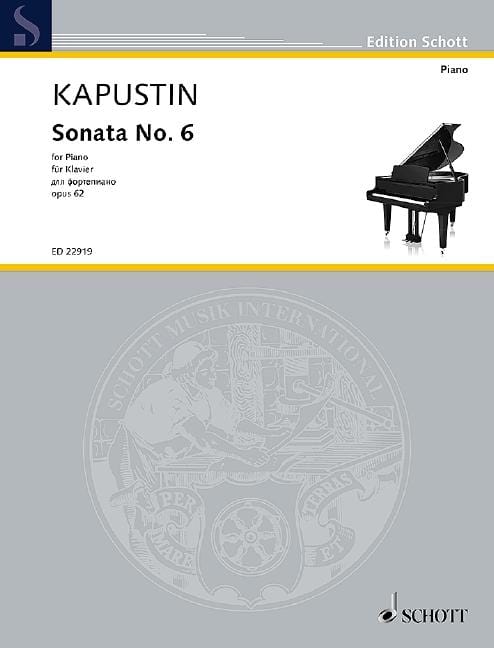 Sonata No. 6 op. 62 卡普斯汀．尼古拉 奏鳴曲 鋼琴獨奏 朔特版 | 小雅音樂 Hsiaoya Music