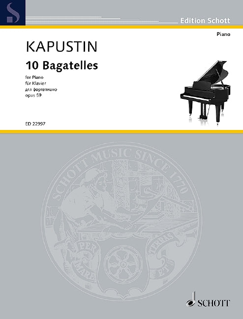 10 Bagatelles op. 59 卡普斯汀．尼古拉 音樂小品 鋼琴獨奏 朔特版 | 小雅音樂 Hsiaoya Music