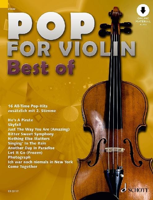 Pop for Violin - Best of 16 All-Time Pop-Hits 流行音樂小提琴 流行音樂 小提琴獨奏 朔特版 | 小雅音樂 Hsiaoya Music