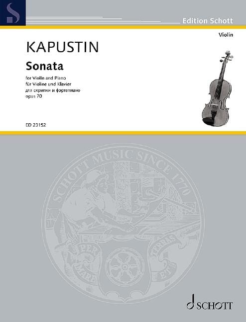 Sonata op. 70 卡普斯汀．尼古拉 奏鳴曲 小提琴加鋼琴 朔特版 | 小雅音樂 Hsiaoya Music