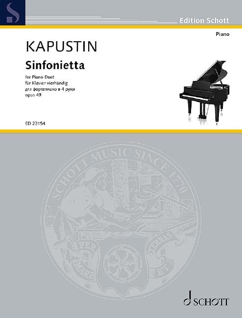 Sinfonietta op. 49 卡普斯汀．尼古拉 小交響曲 4手聯彈(含以上) 朔特版 | 小雅音樂 Hsiaoya Music