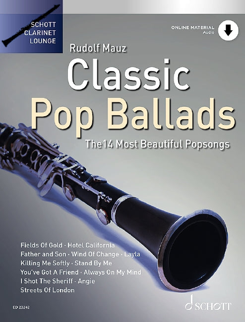 Classic Pop Ballads The 14 Most Beautiful Popsongs 流行音樂敘事曲 流行音樂歌 豎笛 1把以上加鋼琴 朔特版 | 小雅音樂 Hsiaoya Music