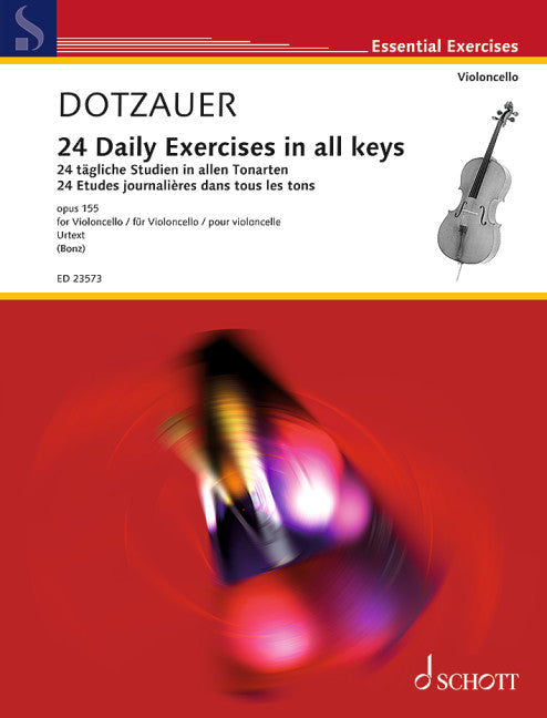 24 Daily Exercises in all Keys op. 155 多曹兒 大提琴 練習曲 朔特版 | 小雅音樂 Hsiaoya Music