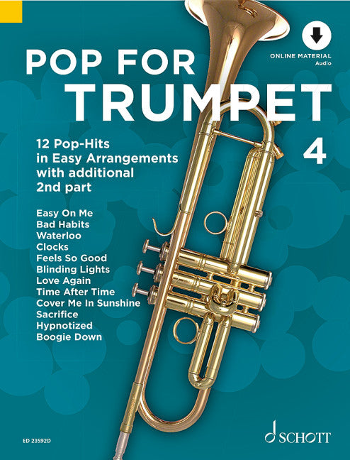 Pop For Trumpet 4 Vol. 4 12 Pop-Hits in Easy Arrangements 小號 流行音樂小號 流行音樂 編曲 朔特版 | 小雅音樂 Hsiaoya Music