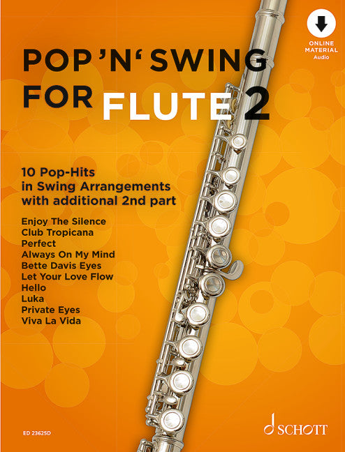Pop 'n' Swing For Flute Vol. 2 10 Pop-Hits in Swing Arrangements 雙長笛以上 流行音樂搖擺樂長笛 流行音樂 搖擺樂 朔特版 | 小雅音樂 Hsiaoya Music