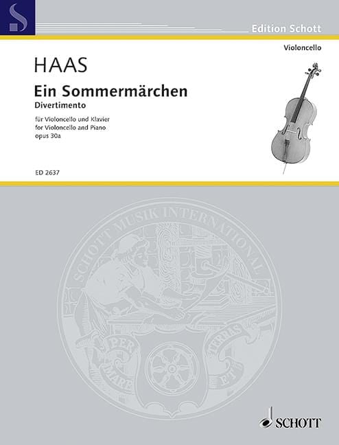 Ein Sommermärchen op. 30 Divertimento 哈斯約瑟夫 嬉遊曲 大提琴加鋼琴 朔特版 | 小雅音樂 Hsiaoya Music