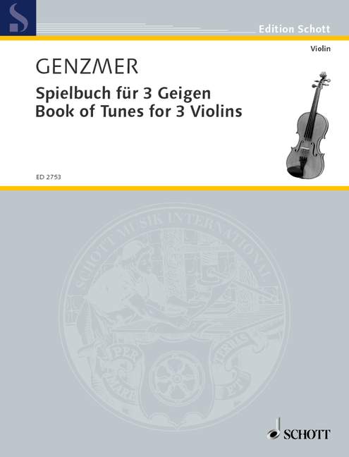 Book of Tunes for 2 Violins GeWV 312 耿茲莫 歌調 小提琴 小提琴 3把以上 朔特版 | 小雅音樂 Hsiaoya Music
