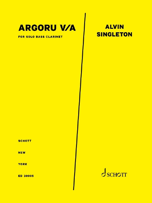 Argoru V/a for bass clarinet 低音單簧管 豎笛獨奏 朔特版 | 小雅音樂 Hsiaoya Music