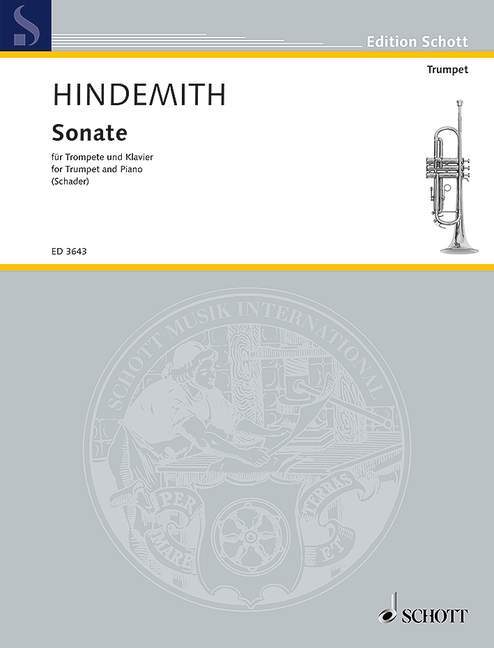 Sonate Edited from the text Edition Paul Hindemith: Sämtliche Werke by Luitgard Schader 辛德密特 歌詞 小號 1把以上加鋼琴 朔特版 | 小雅音樂 Hsiaoya Music