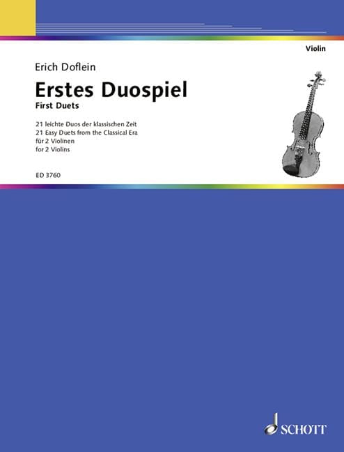 First Duets 21 Easy Duets from the Classical Era 二重奏 二重奏 古典 雙小提琴 朔特版 | 小雅音樂 Hsiaoya Music