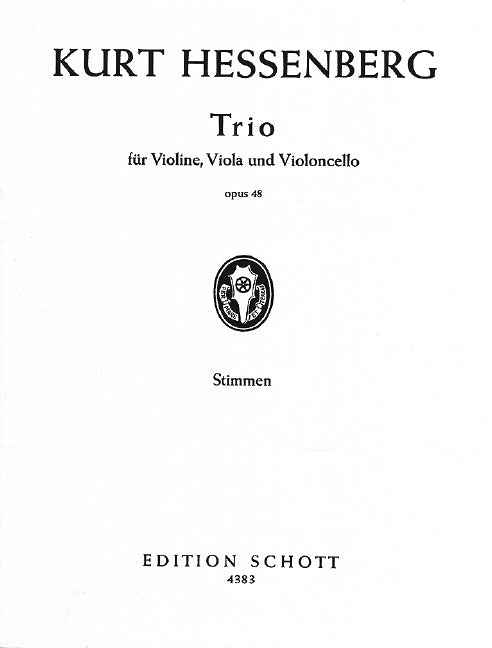Trio op. 48 弦樂三重奏 朔特版 | 小雅音樂 Hsiaoya Music