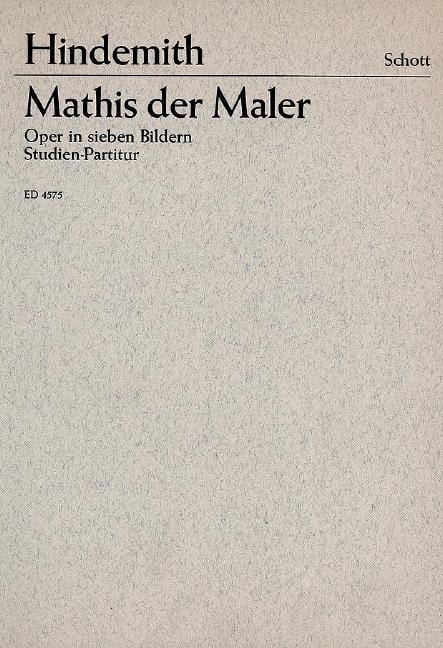 Mathis der Maler Oper in 7 Bildern 辛德密特 畫家馬蒂斯 總譜 朔特版 | 小雅音樂 Hsiaoya Music