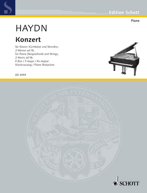 Concerto F Major Hob. XVIII: 3 海頓 協奏曲大調 雙鋼琴 朔特版 | 小雅音樂 Hsiaoya Music