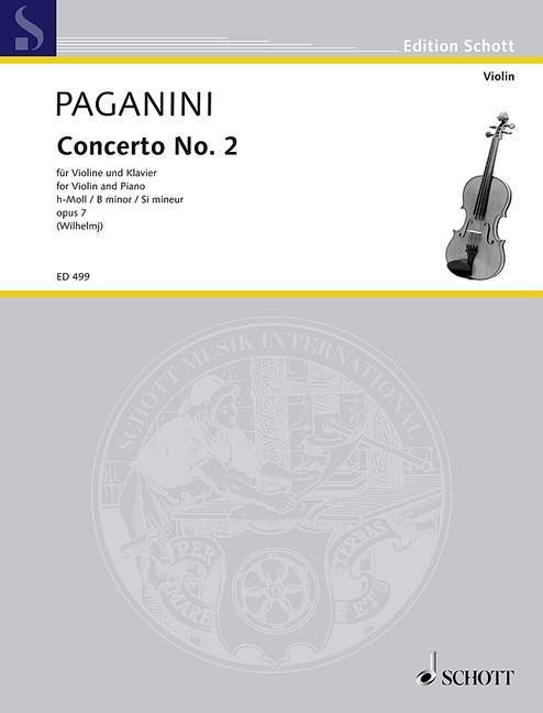 Concerto No. 2 B Minor op. 7 帕格尼尼 協奏曲 小調 小提琴加鋼琴 朔特版 | 小雅音樂 Hsiaoya Music