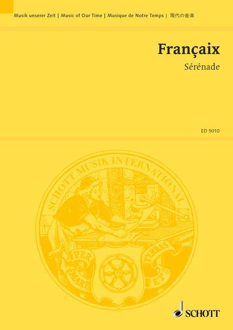 Sérénade pour petit orchestre 小夜曲 總譜 朔特版 | 小雅音樂 Hsiaoya Music