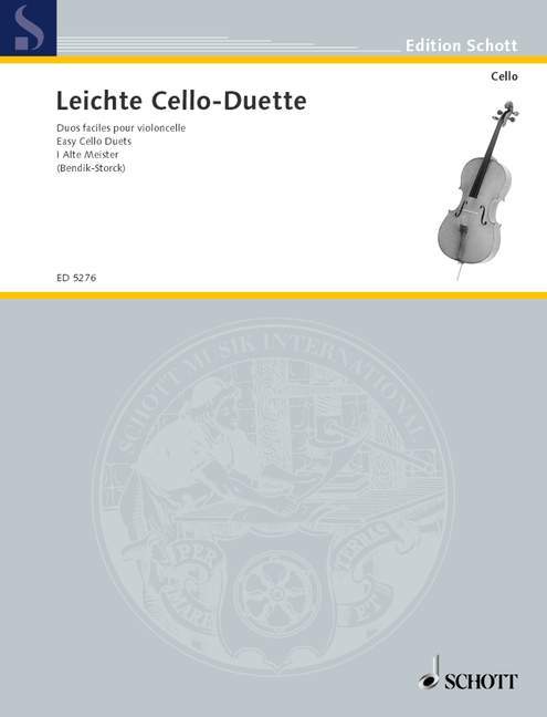 Leichte Cello-Duette Band 1 Alte Meister 大提琴二重奏 大提琴 2把 朔特版 | 小雅音樂 Hsiaoya Music