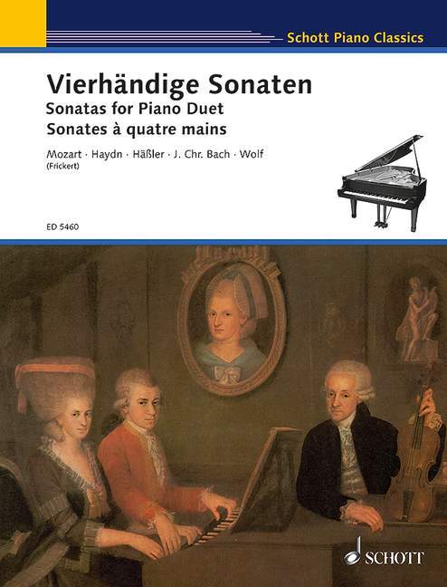 Sonatas for Piano Duet Mozart / Haydn / J.Chr. Bach / Häßler / Wolf 奏鳴曲四手聯彈 4手聯彈(含以上) 朔特版 | 小雅音樂 Hsiaoya Music