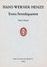 1. String Quartet 亨采 弦樂四重奏 總譜 朔特版 | 小雅音樂 Hsiaoya Music