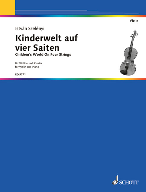 Children's World On Four Strings 弦樂器 小提琴加鋼琴 朔特版 | 小雅音樂 Hsiaoya Music