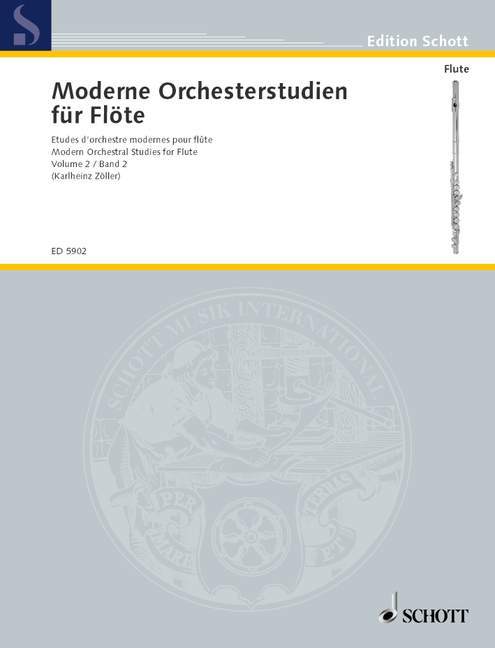 Modern Orchestral Studies for Flute Band 2 現代管弦樂 長笛 長笛教材 朔特版 | 小雅音樂 Hsiaoya Music