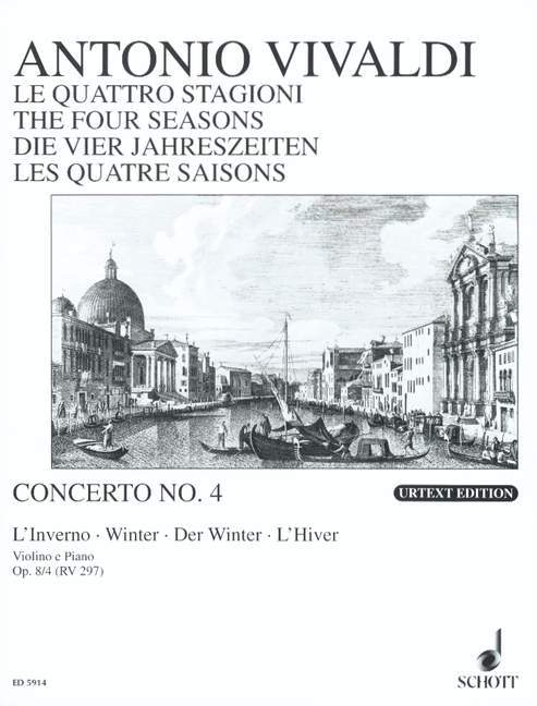 The Four Seasons op. 8/4 RV 297 / PV 442 Winter F Minor 韋瓦第 四季 小調 小提琴加鋼琴 朔特版 | 小雅音樂 Hsiaoya Music