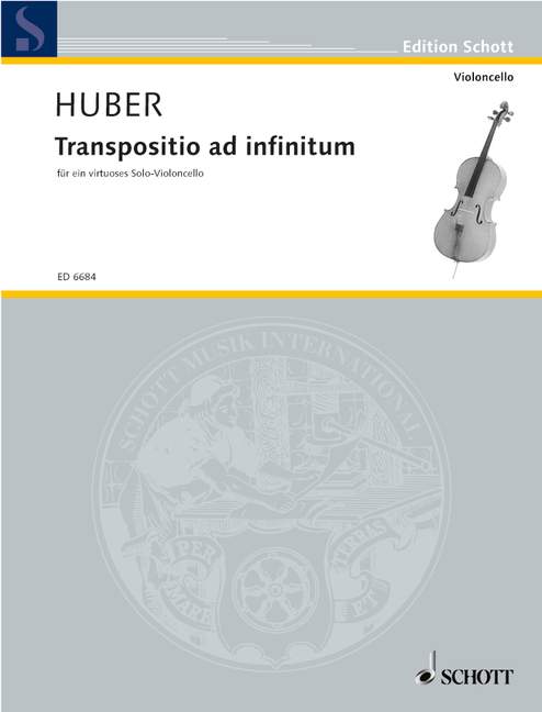 Transpositio ad infinitum for a virtuoso cello 胡伯克勞斯 大提琴 大提琴獨奏 朔特版 | 小雅音樂 Hsiaoya Music