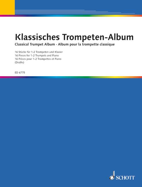 Classical Trumpet Album 16 Pieces 古典小號 小品 小號 1把以上加鋼琴 朔特版 | 小雅音樂 Hsiaoya Music