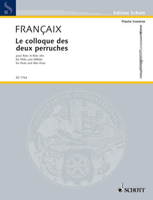 Le colloque des deux perruches for flute and alto flute 長笛中音長笛 雙長笛 朔特版 | 小雅音樂 Hsiaoya Music