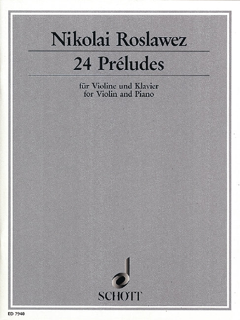 24 Préludes 前奏曲 小提琴加鋼琴 朔特版 | 小雅音樂 Hsiaoya Music