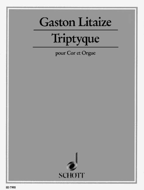 Triptyque 李泰茲 法國號 (含鋼琴伴奏) 朔特版 | 小雅音樂 Hsiaoya Music