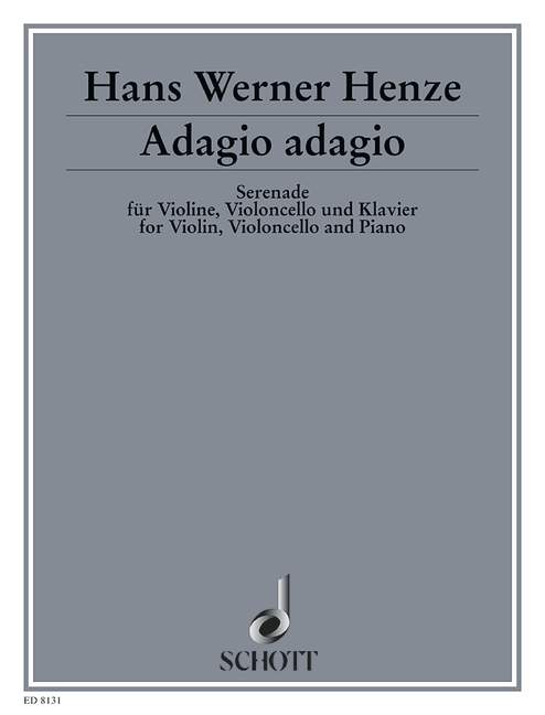 Adagio adagio Serenade for violin, cello and piano 亨采 鋼琴三重奏 慢板小夜曲大提琴鋼琴 朔特版 | 小雅音樂 Hsiaoya Music
