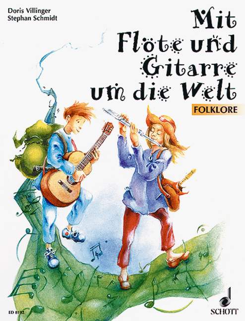 Mit Flöte und Gitarre um die Welt Folklore 混和二重奏 朔特版 | 小雅音樂 Hsiaoya Music