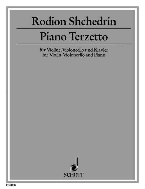 Piano Terzetto for Violin, Violoncello and Piano 鋼琴三重奏 鋼琴大提琴鋼琴 朔特版 | 小雅音樂 Hsiaoya Music
