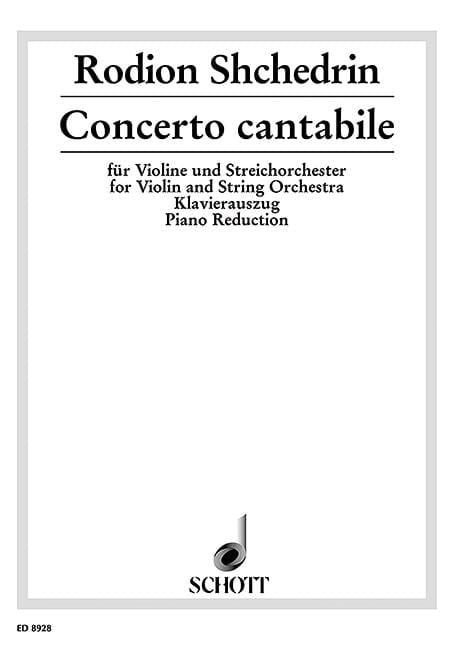 Concerto cantabile für Violine und Streichorchester 席且德林 協奏曲 小提琴 小提琴加鋼琴 朔特版 | 小雅音樂 Hsiaoya Music