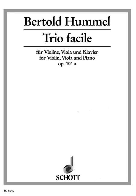 Trio facile op. 101a 胡麥爾˙貝托爾德 鋼琴三重奏 朔特版 | 小雅音樂 Hsiaoya Music