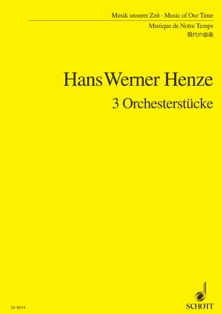 3 Pieces for Orchestra based on a piano music by Karl Amadeus Hartmann 小品管弦樂團 鋼琴 總譜 朔特版 | 小雅音樂 Hsiaoya Music