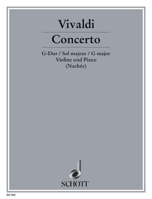 Concerto in G Major RV 298/PV 100 韋瓦第 協奏曲 大調 小提琴加鋼琴 朔特版 | 小雅音樂 Hsiaoya Music
