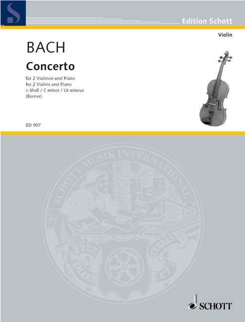 Concerto in C Minor BWV 1060 巴赫約翰‧瑟巴斯提安 協奏曲 小調 小提琴加鋼琴 朔特版 | 小雅音樂 Hsiaoya Music