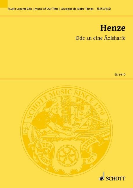 Ode an eine Äolsharfe Music for Guitar solo and 15 Solo Instruments 亨采 頌歌 吉他 樂器 總譜 朔特版 | 小雅音樂 Hsiaoya Music